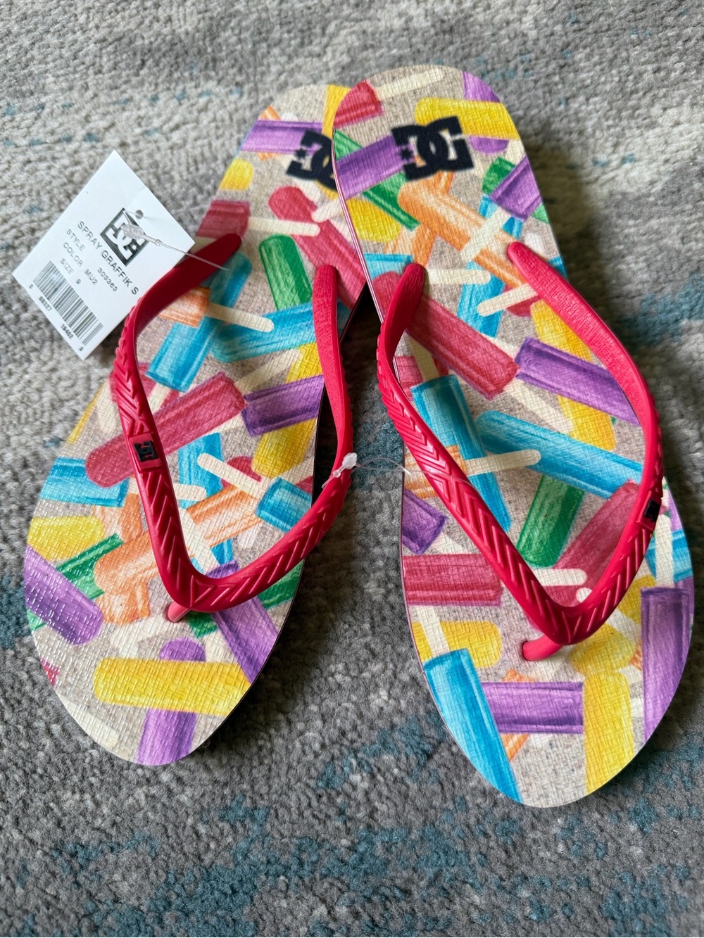 Women's DC Size 9 Flip Flops